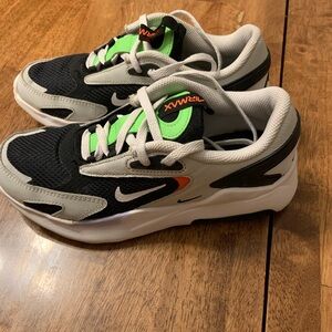 Nike Kids Air Max Bolt Black and Neon Green Shoes (Size 4.5 Youth)
